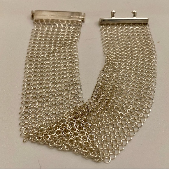 Silver Tone Mesh Bracelet - Picture 6 of 11